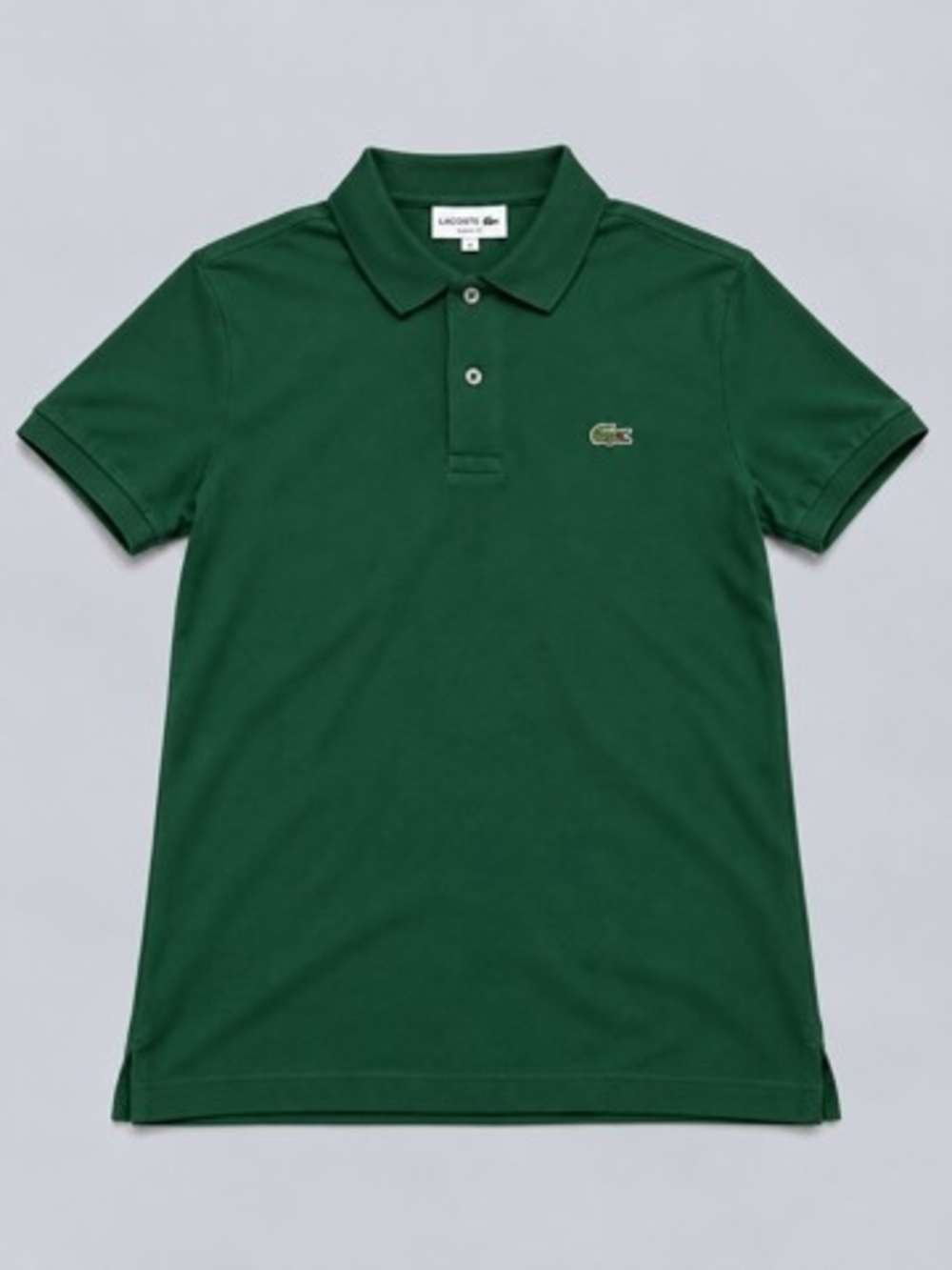 Lacoste Mens Dark Green Short Sleeve Polo with Crocodile Logo